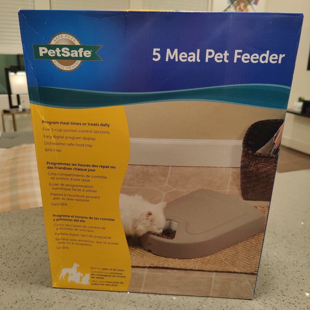Petsafe 5 Meal Pet Feeder Dispenser